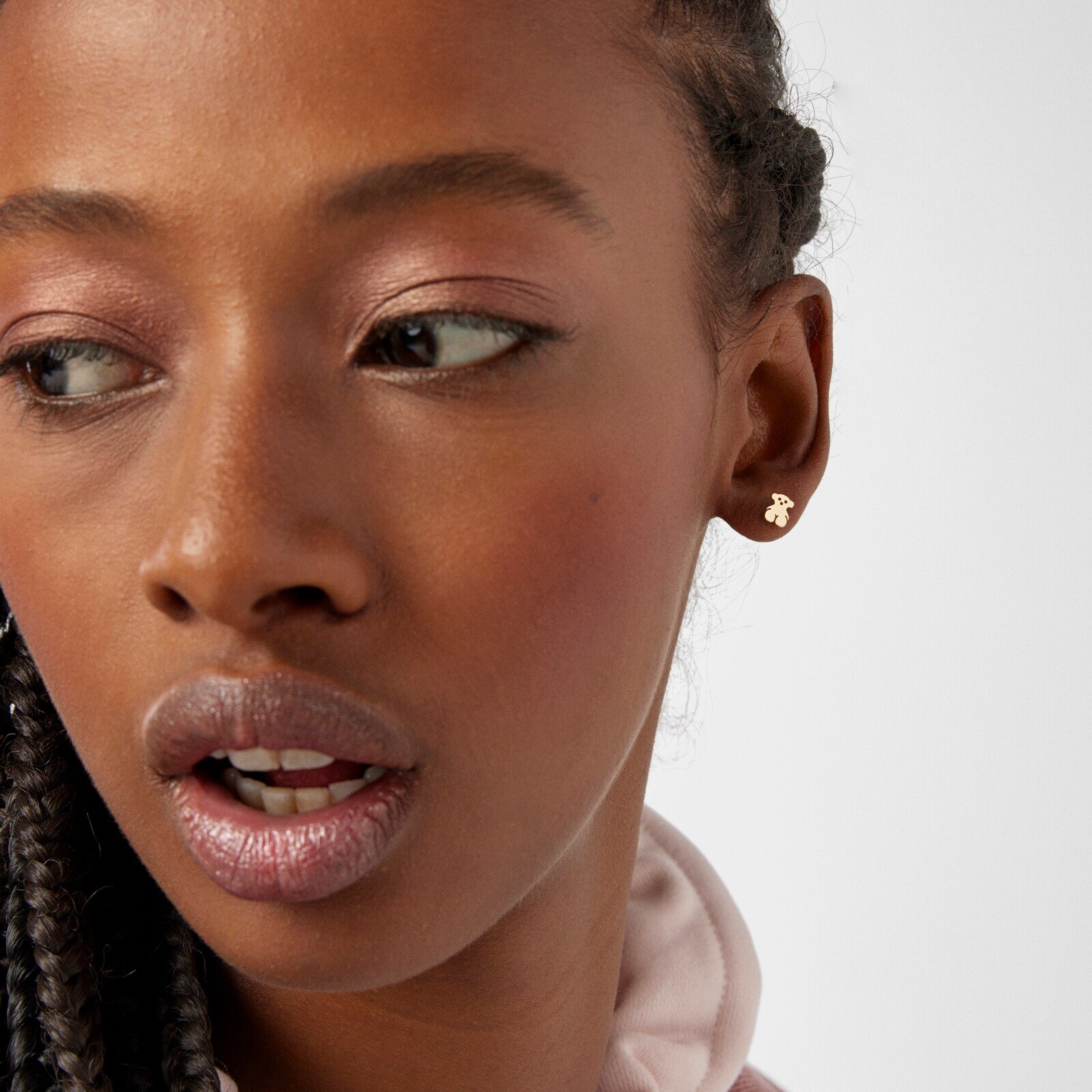 Gold Baby TOUS Earrings. Screw back 