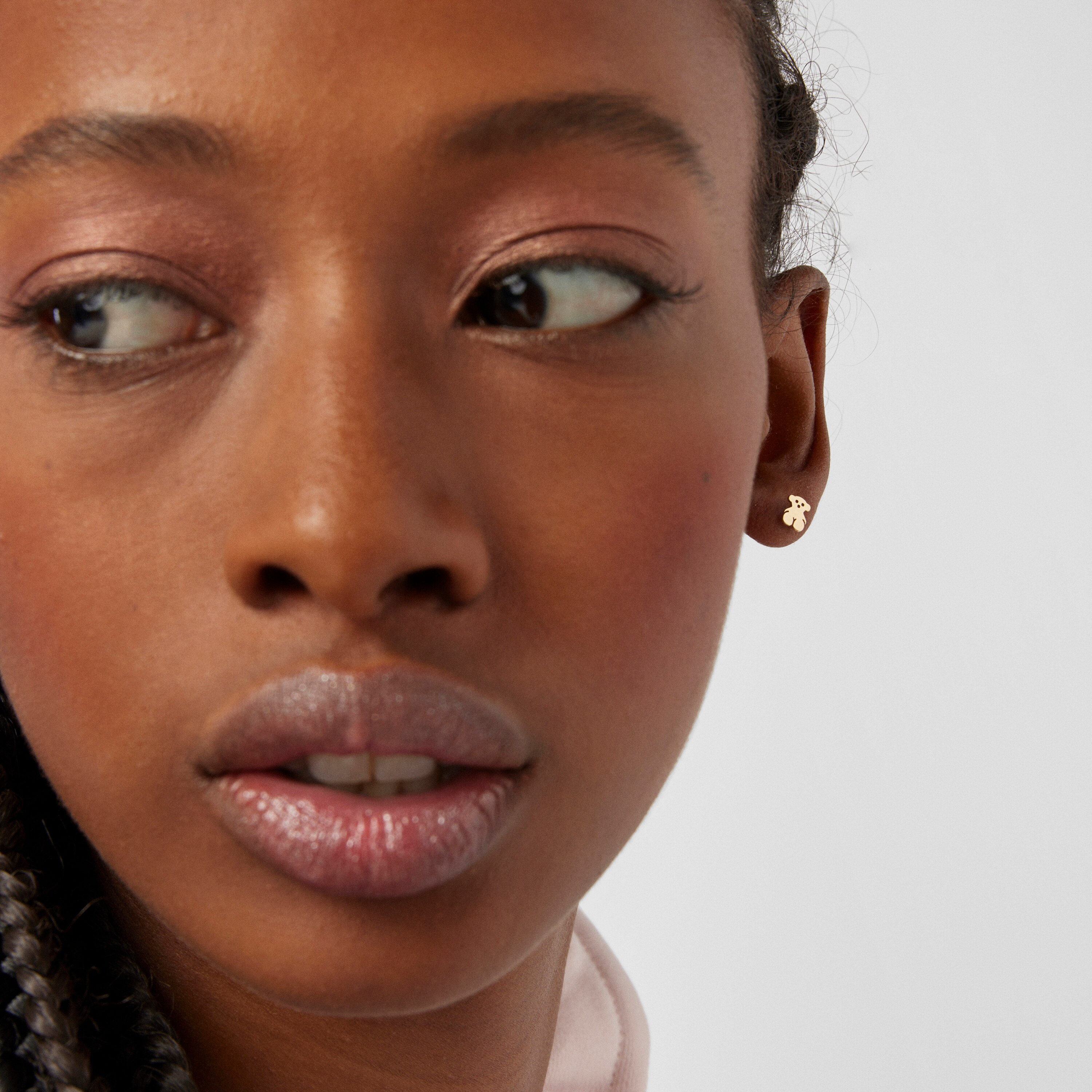 Gold Baby TOUS Earrings. Screw back 