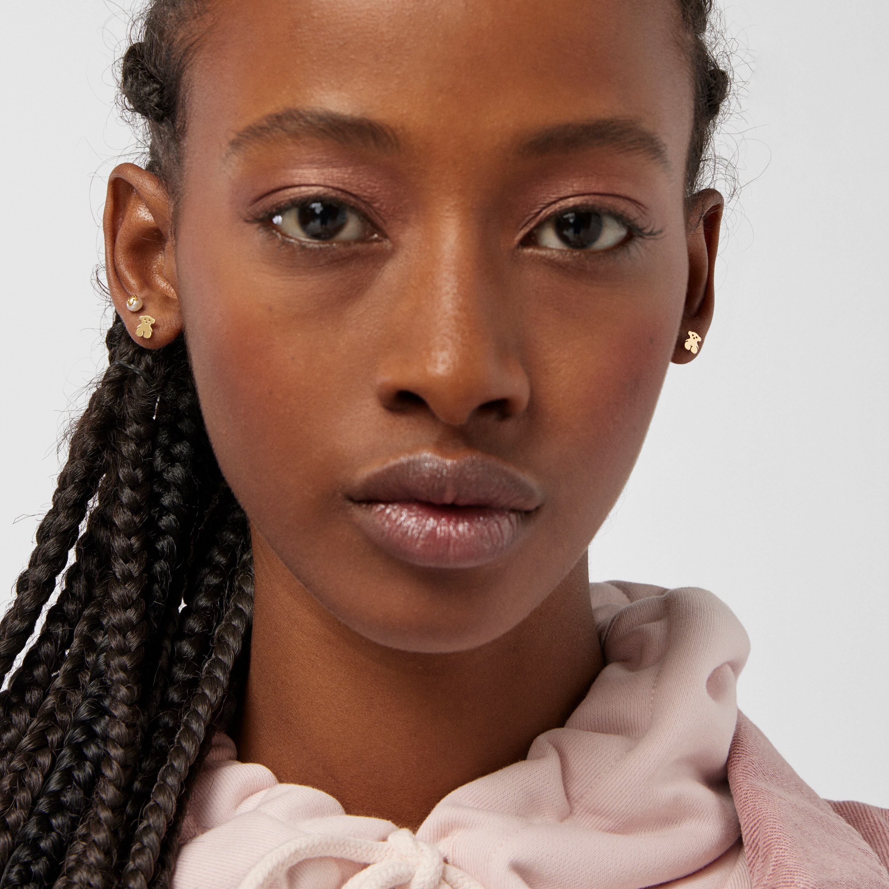 Gold Baby TOUS Earrings. Screw back 