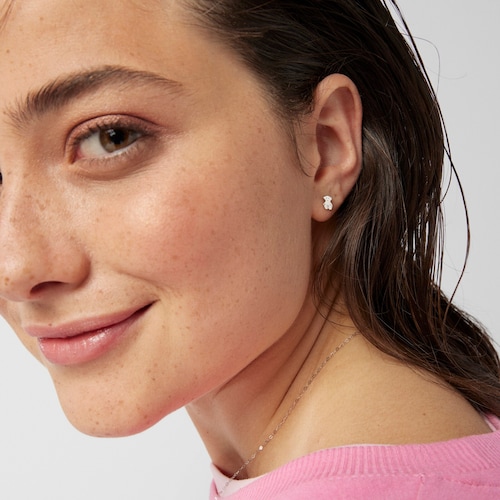 Aretes Baby TOUS de Oro blanco