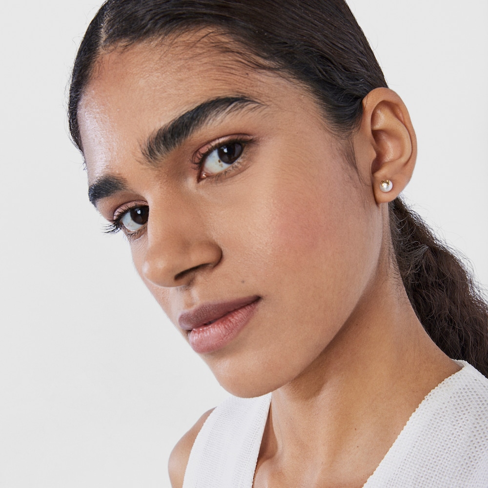 Gold Baby TOUS Earrings with Pearl