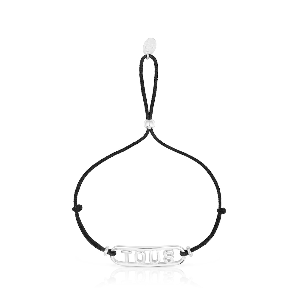 nylon Bracelet with silver Logo