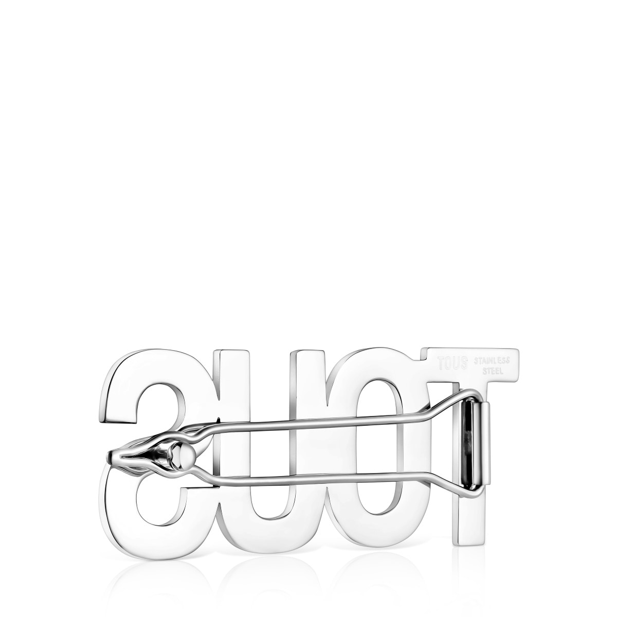 Clip grande de acero Logo
