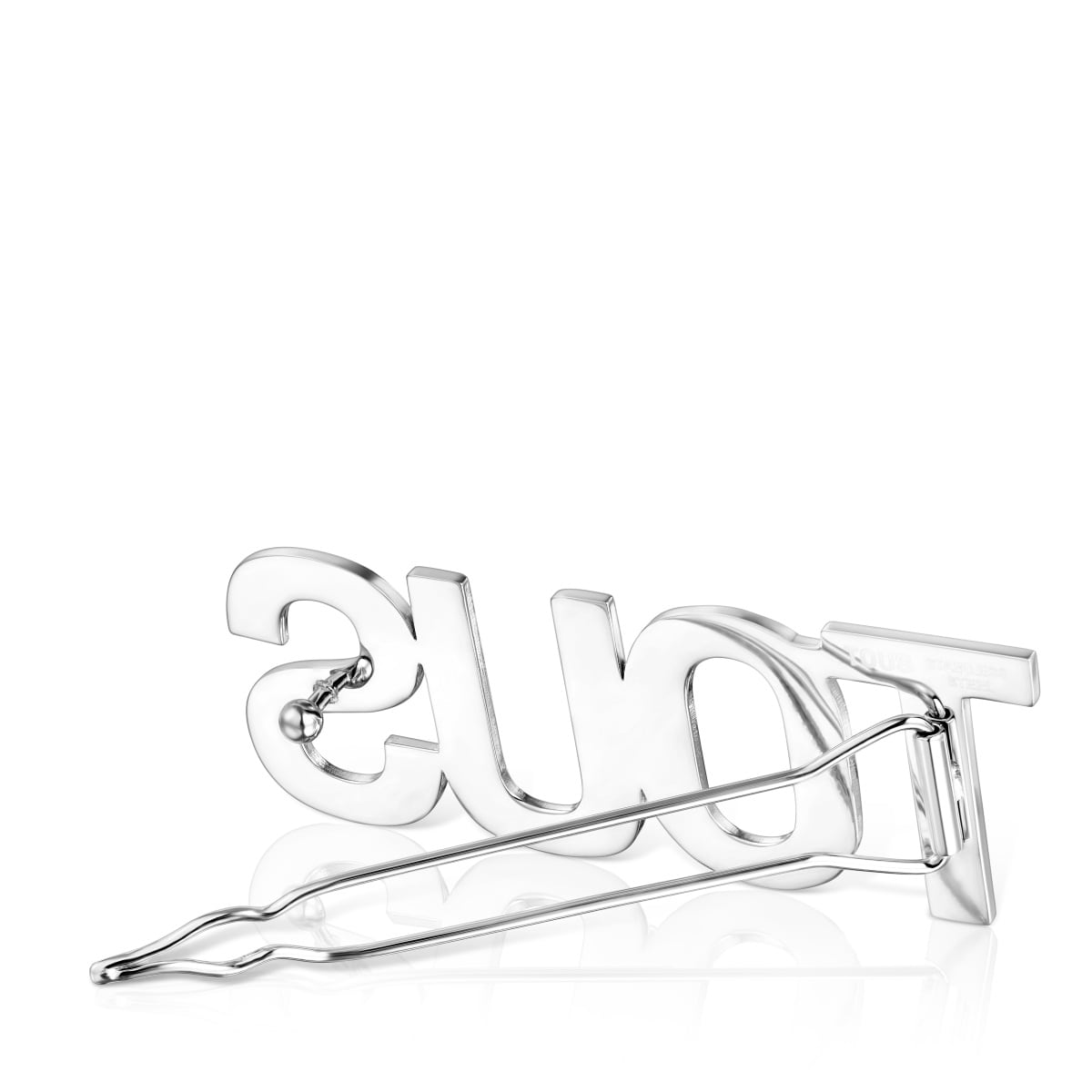 Clip grande de acero Logo