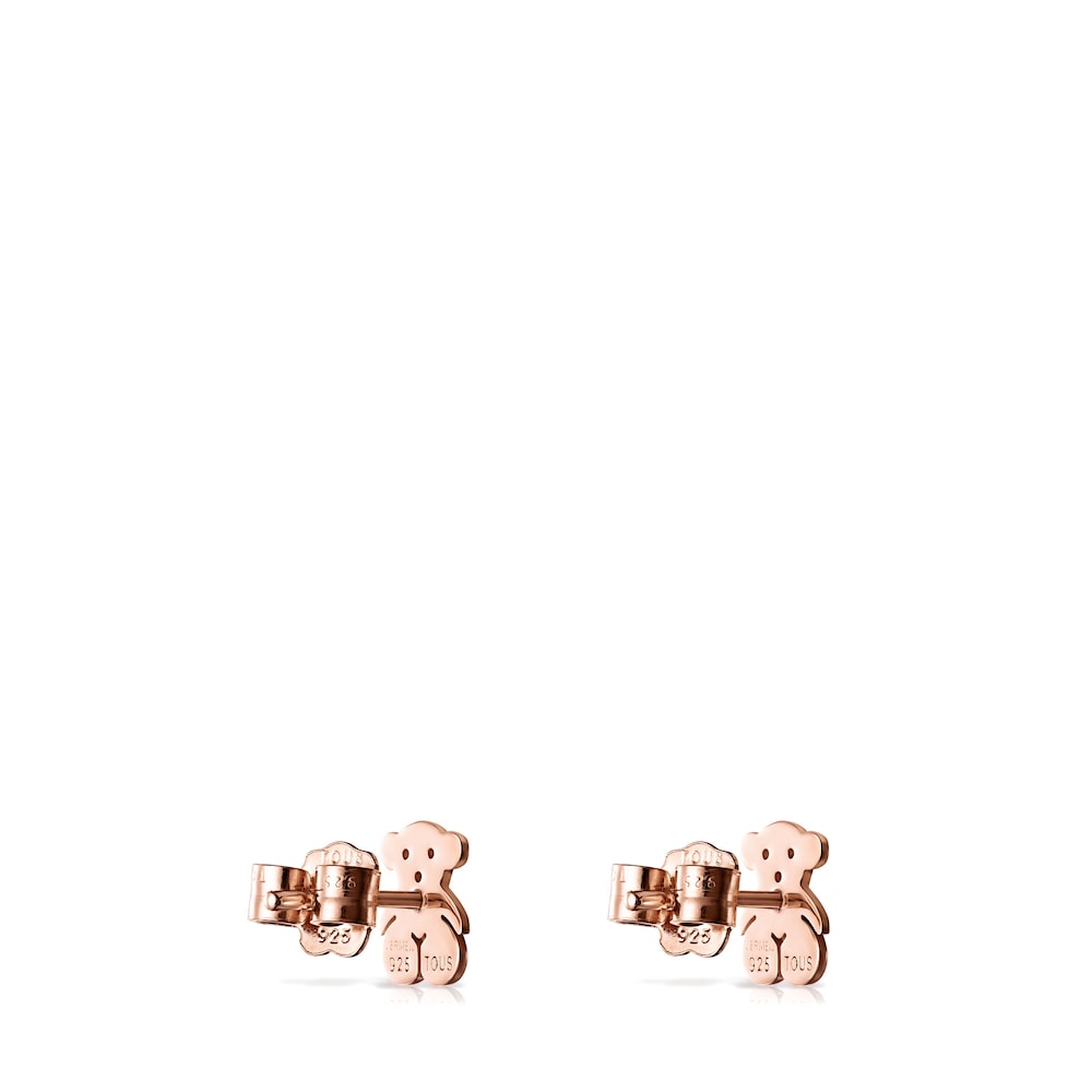 Pendientes con baño de oro rosa 18 kt sobre plata Sweet Dolls image number 2