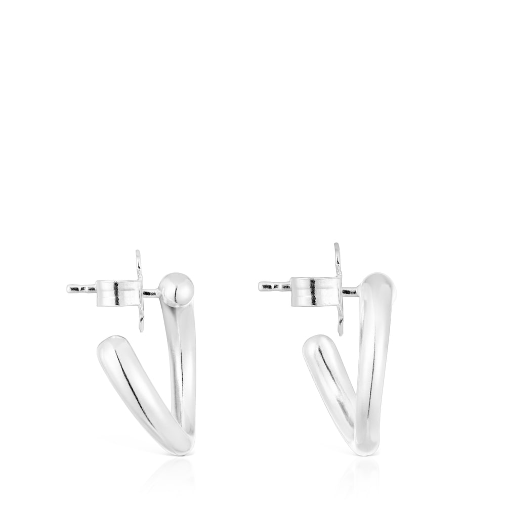 Pendientes de plata círculo New Hav Pendientes de plata círculo New Hav