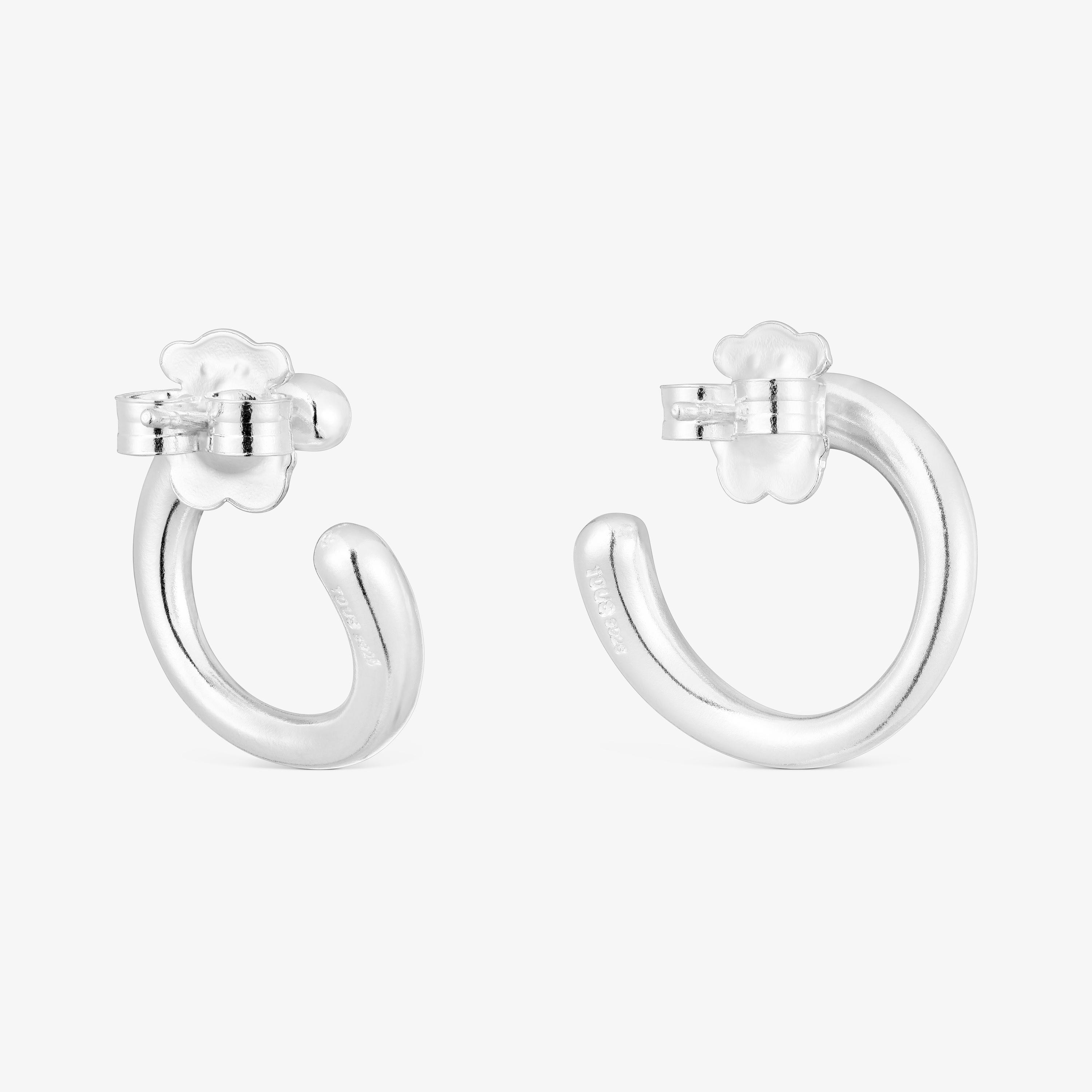 Silver Circle earrings New Hav