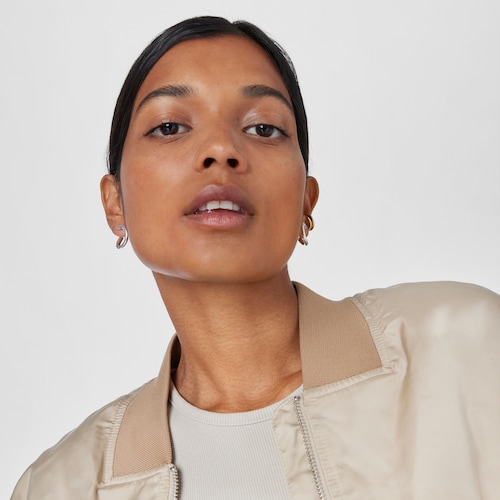 Silver Circle earrings New Hav