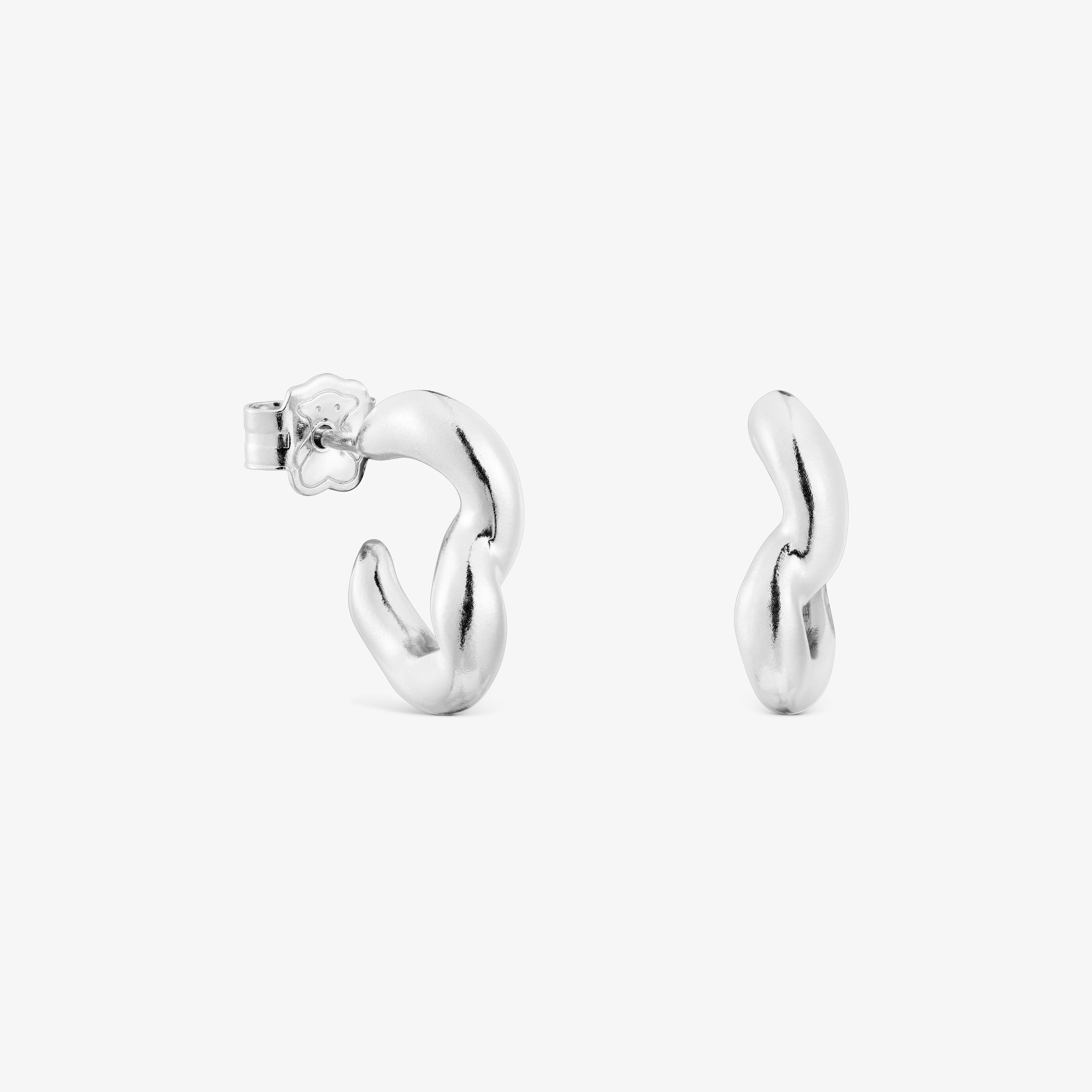 Silver Hoop earrings New Hav
