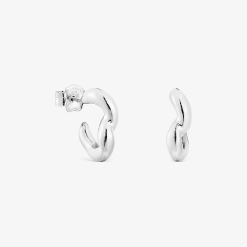 Silver Hoop earrings New Hav