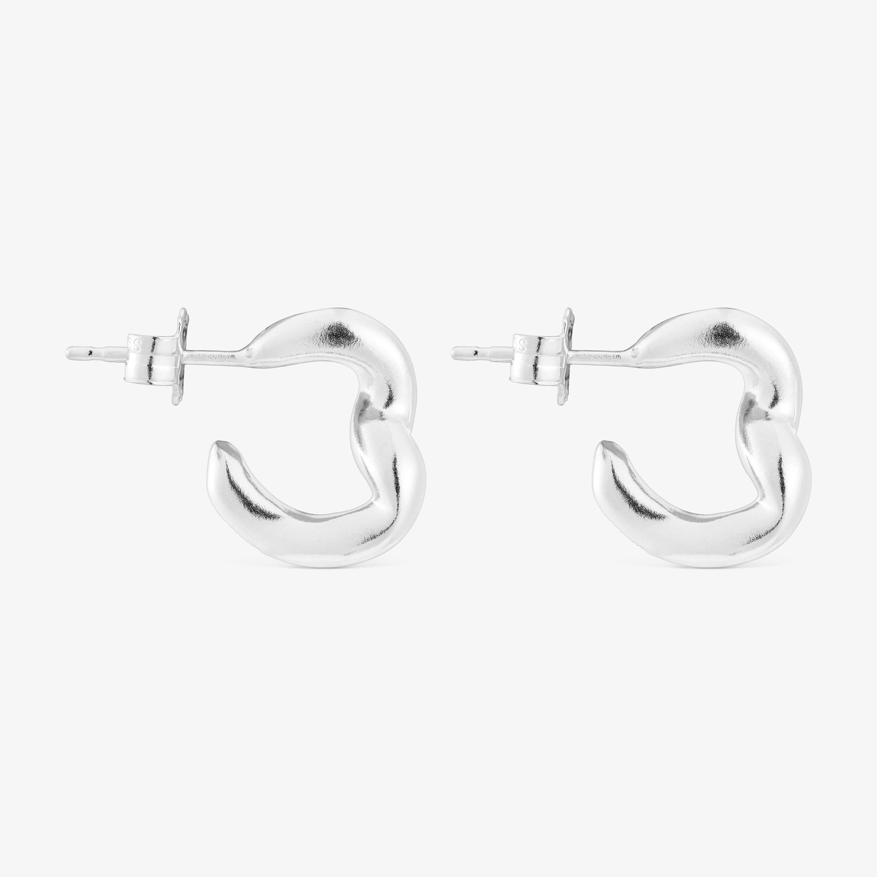 Silver Hoop earrings New Hav