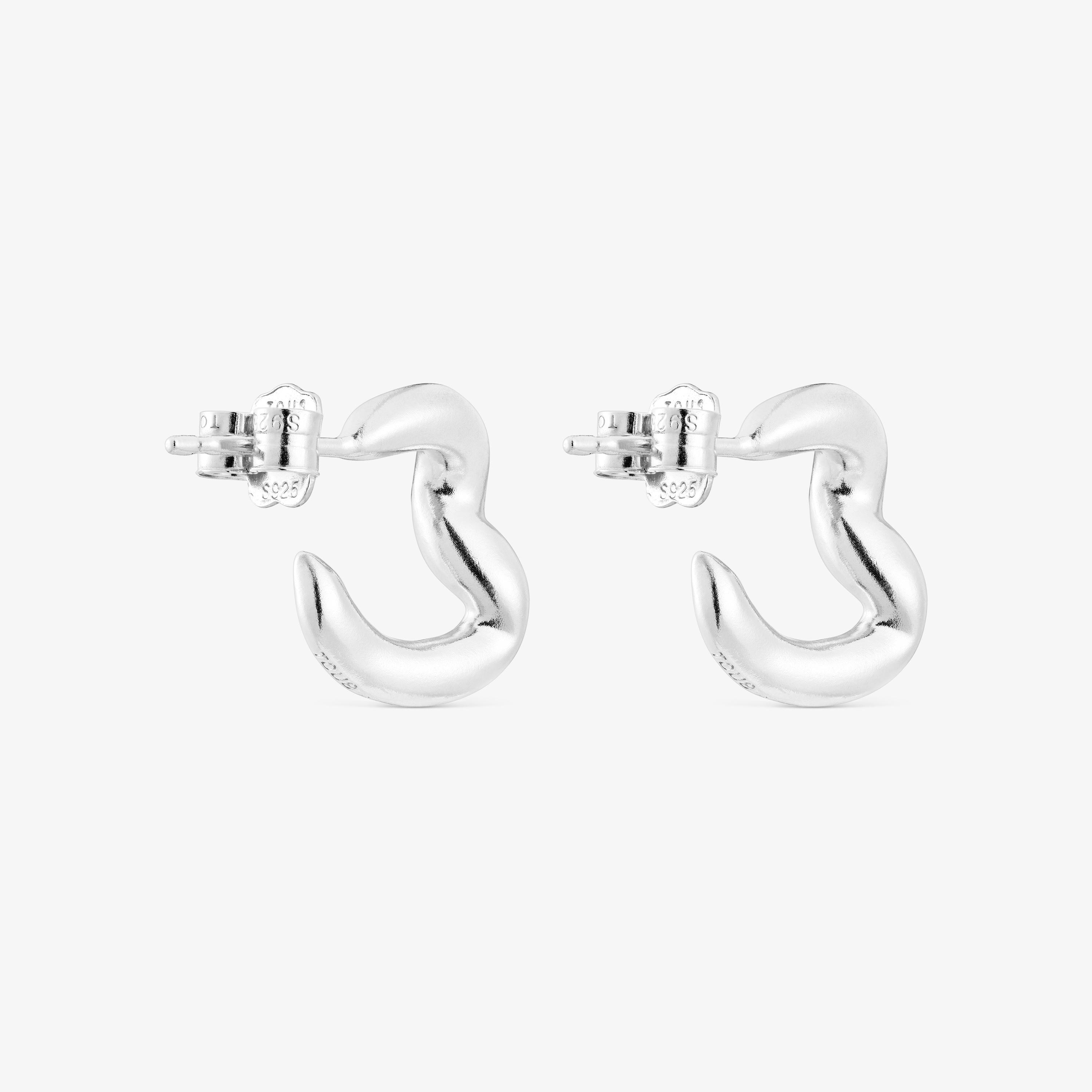 Silver Hoop earrings New Hav