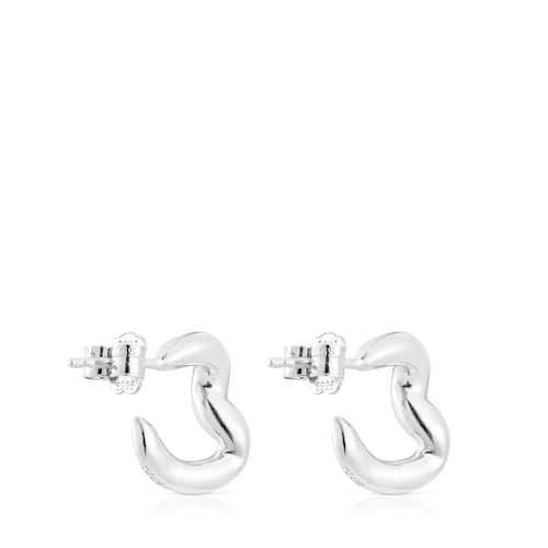 Silver Hoop earrings New Hav