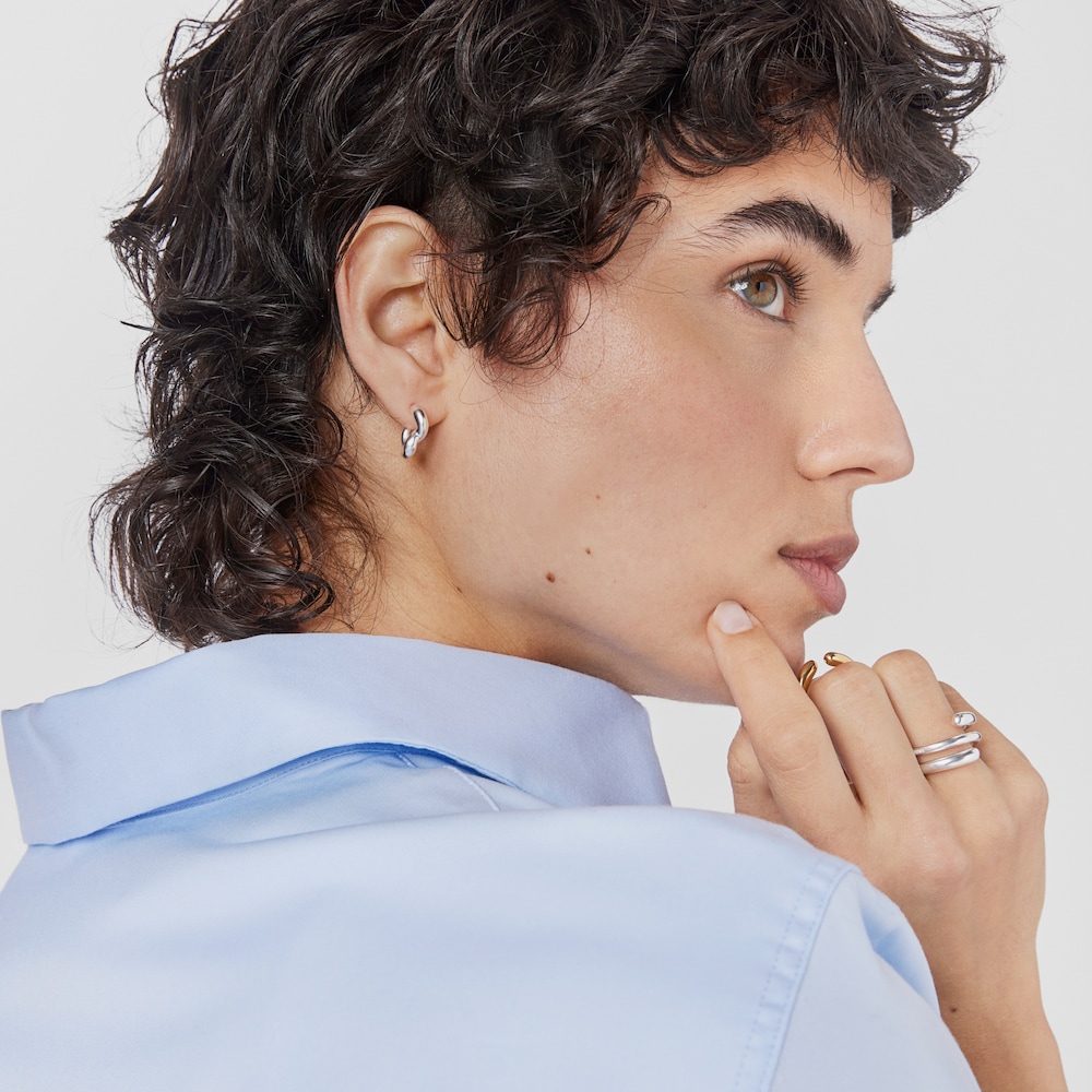Silver Hoop earrings New Hav Silver Hoop earrings New Hav