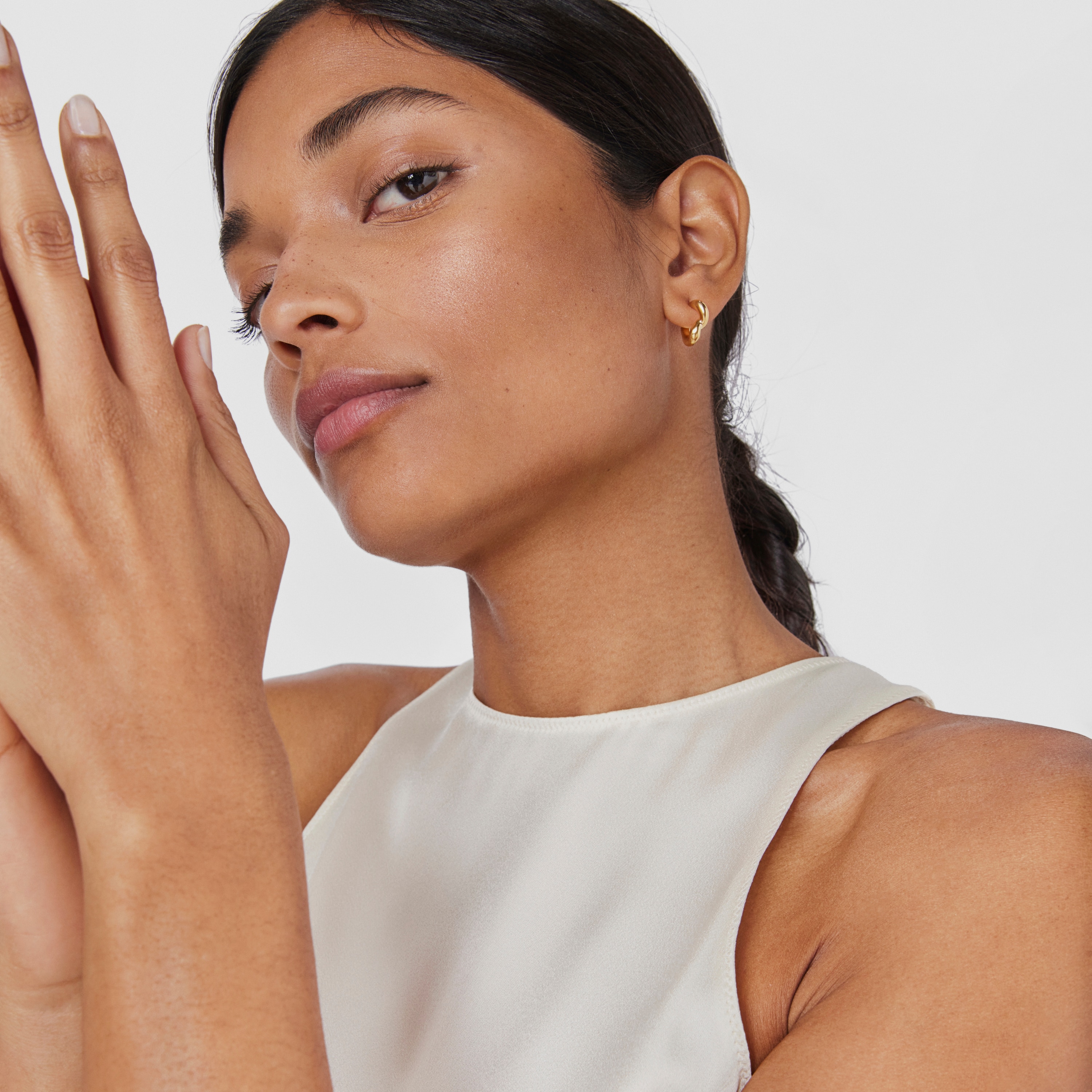 Silver vermeil Hoop earrings New Hav