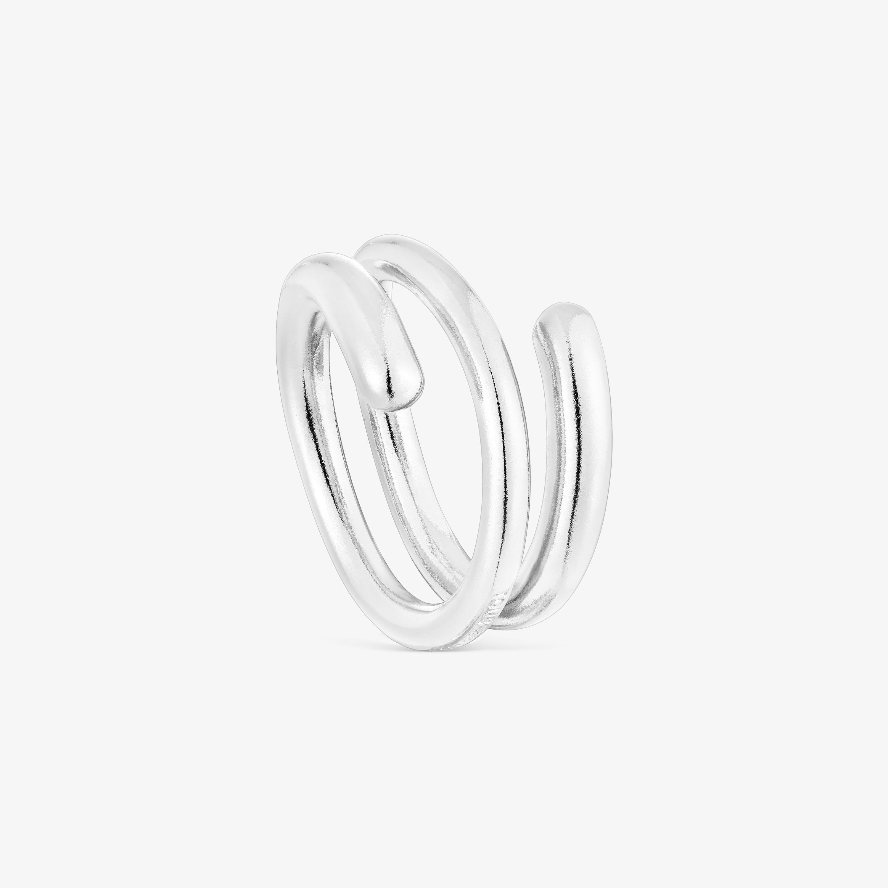 Silver Spiral ring New Hav