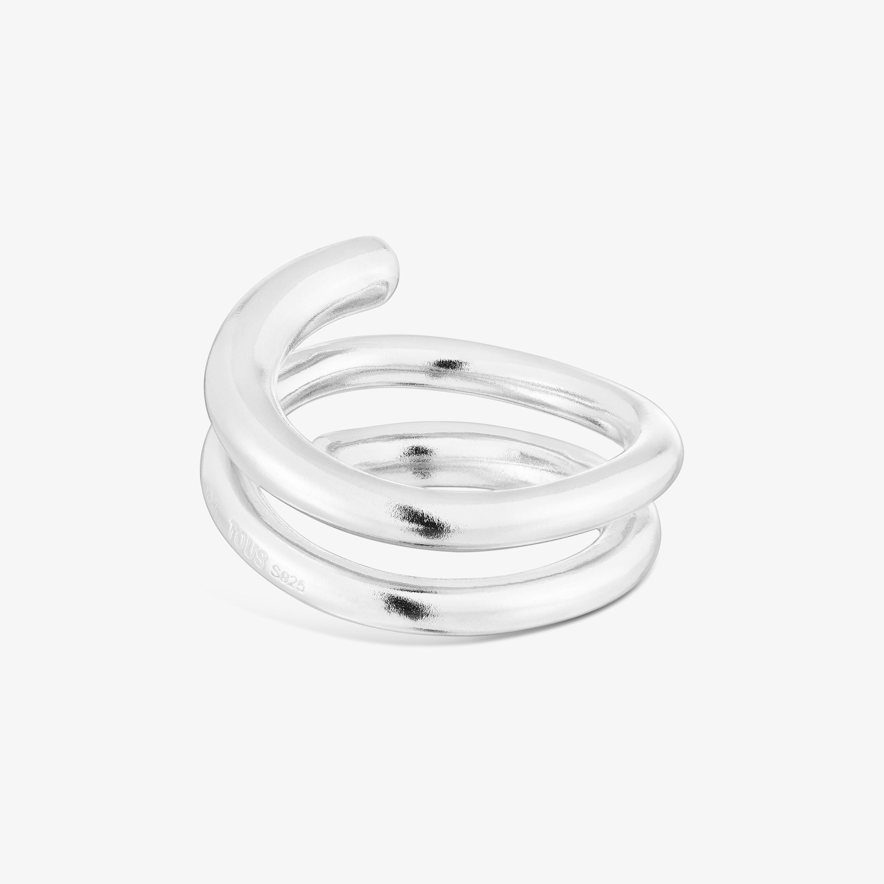 Silver Spiral ring New Hav