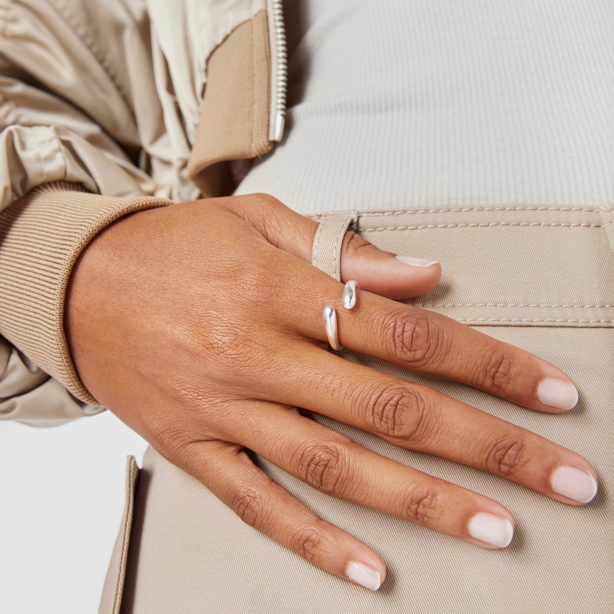 Silver Open ring New Hav