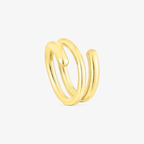 Anillo espiral de plata vermeil New Hav