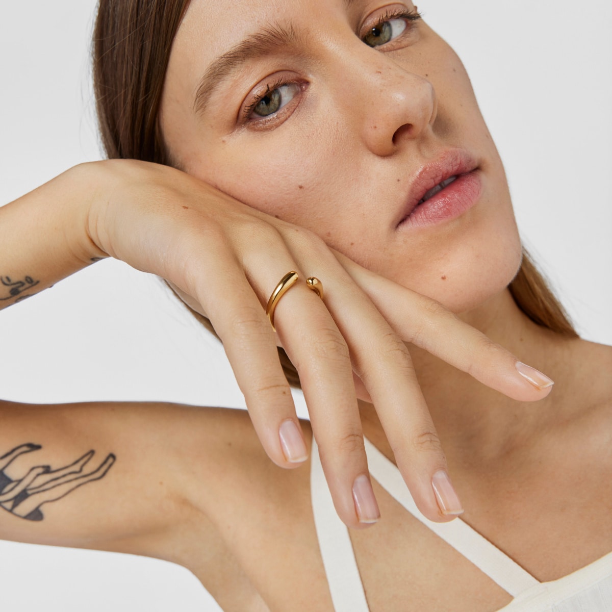 Silver vermeil Open ring New Hav