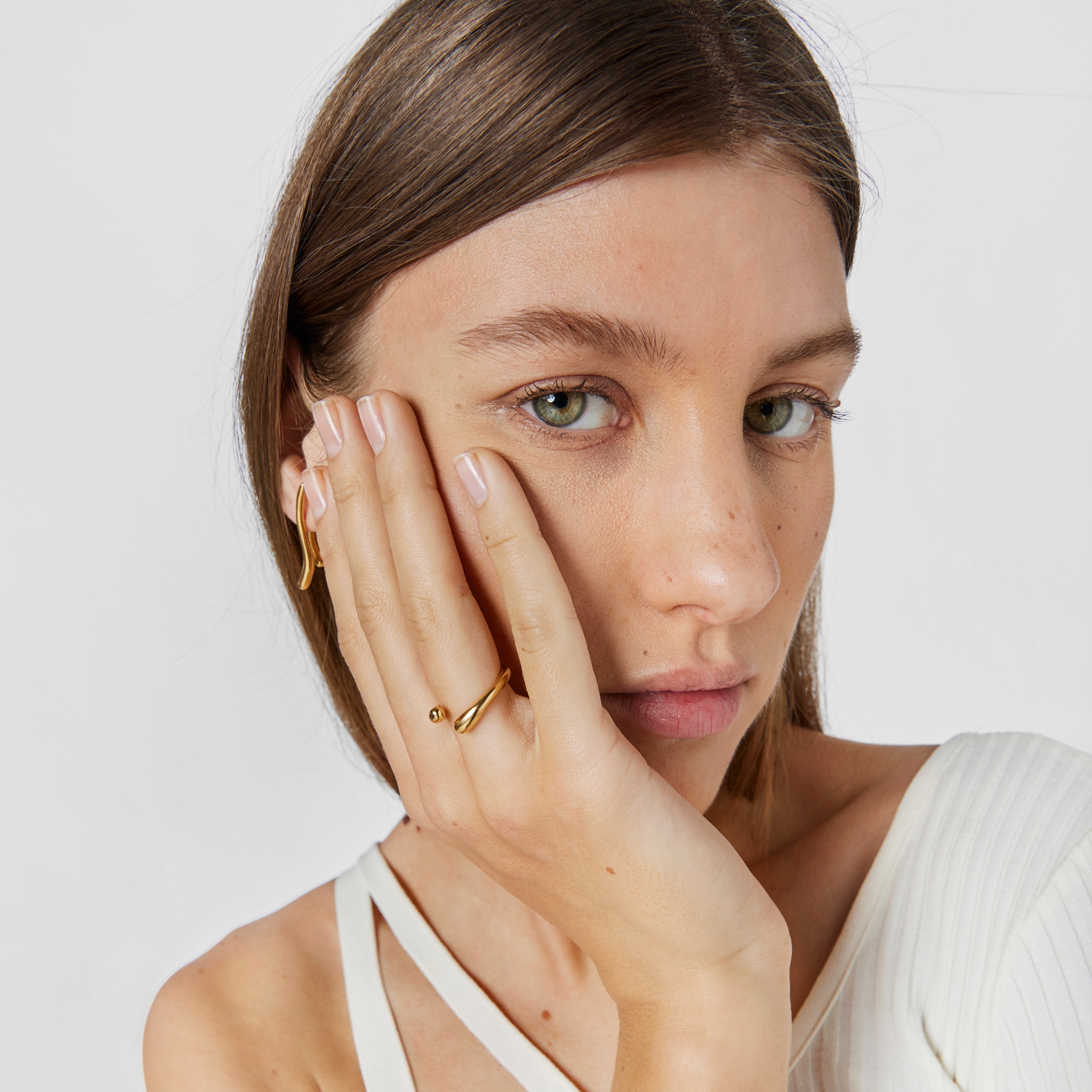 Silver vermeil Open ring New Hav