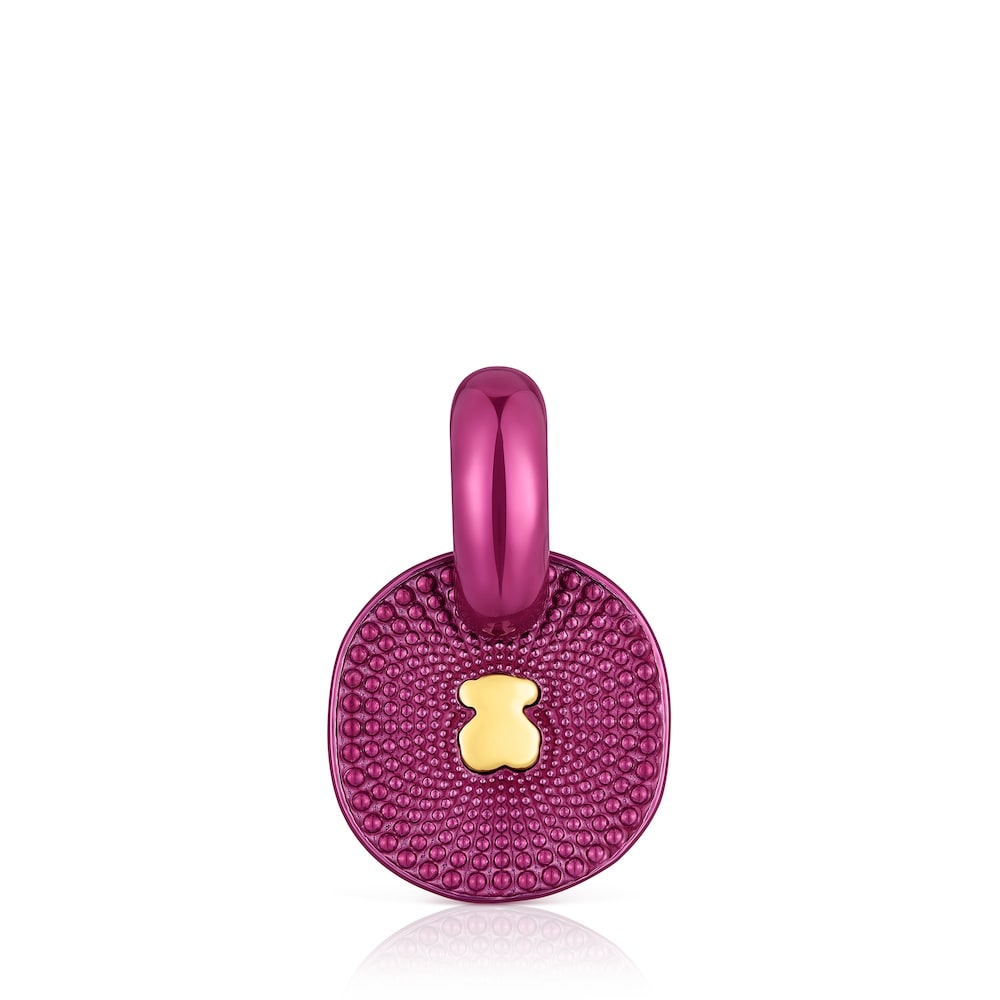 Oursin fuchsia silver Pendant Oursin fuchsia silver Pendant