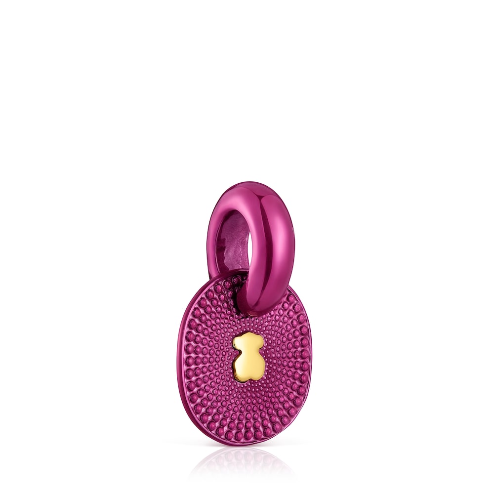 Oursin fuchsia silver Pendant Oursin fuchsia silver Pendant
