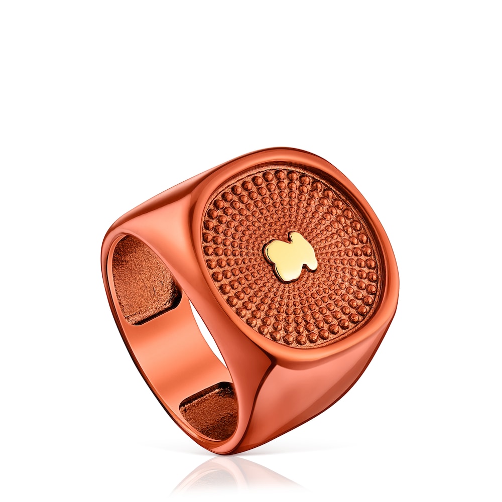 Oursin orange silver Seal