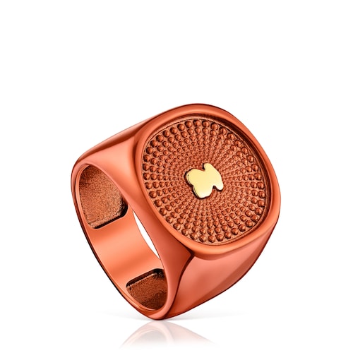 Oursin orange silver Seal