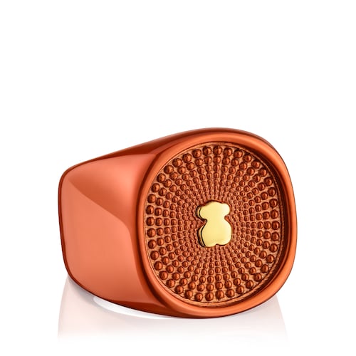Oursin orange silver Seal