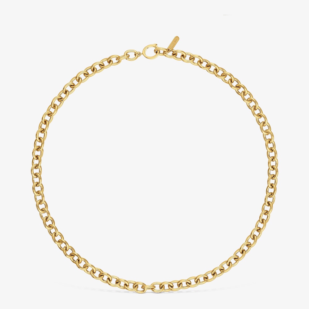 Stř&iacute;brn&yacute; Obojkov&yacute; n&aacute;hrdeln&iacute;k Cachito M&iacute;o s&nbsp;řet&iacute;zkem typu curb pozlacen&yacute; 18kar&aacute;tov&yacute;m zlatem