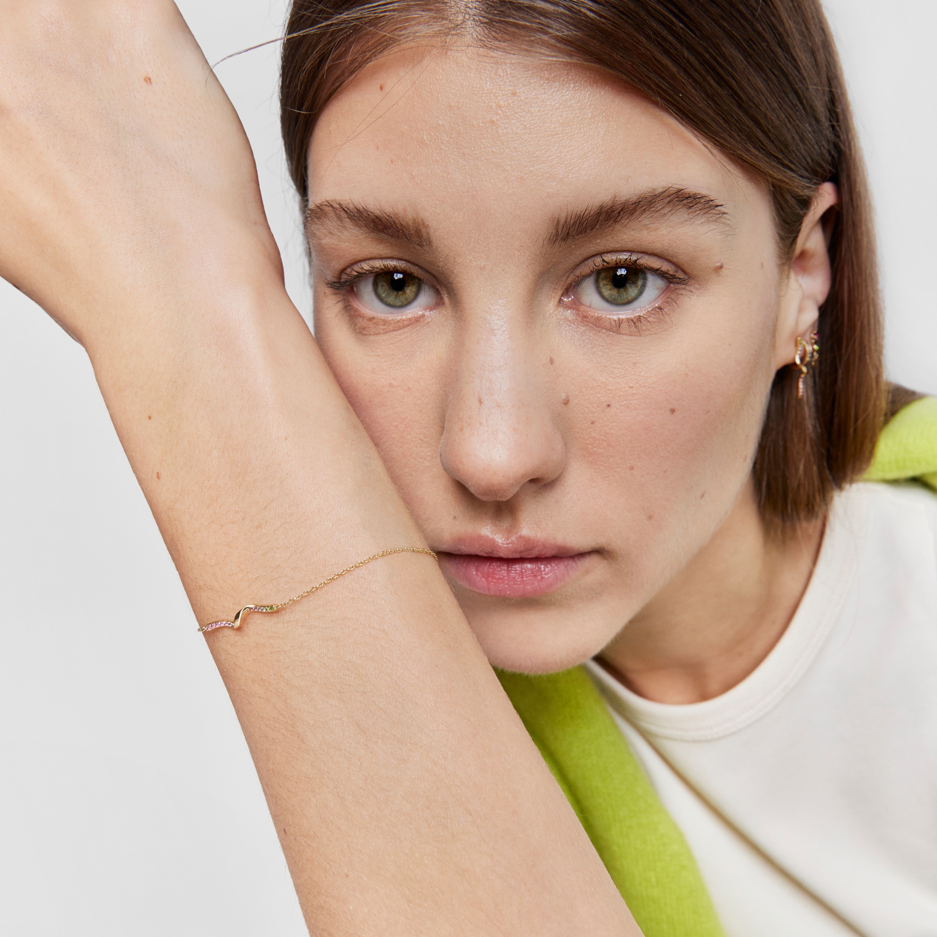 18K Solid Gold Bracelet with gemstones TOUS Beach