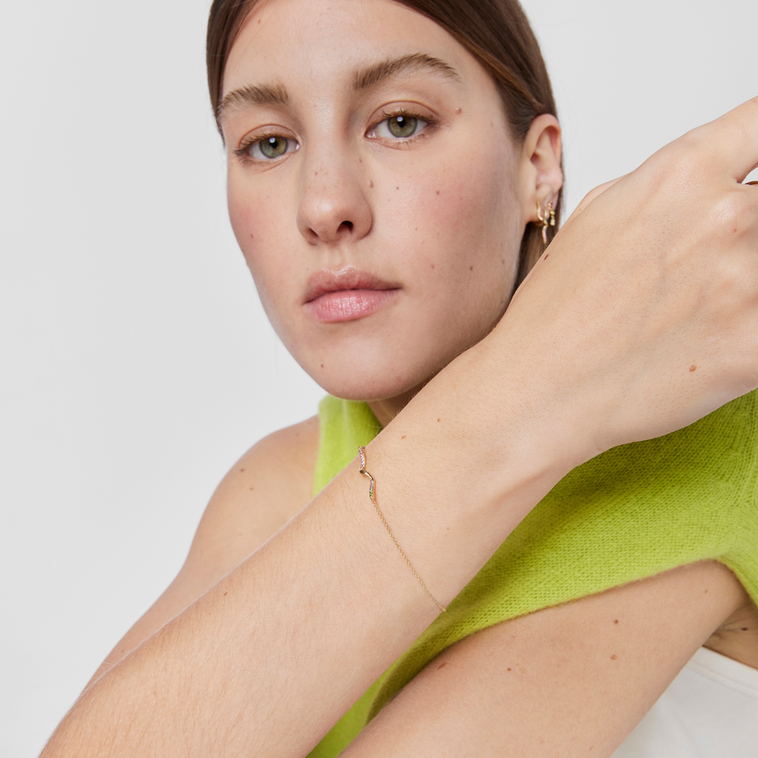 Gold Bracelet with gemstones TOUS Beach