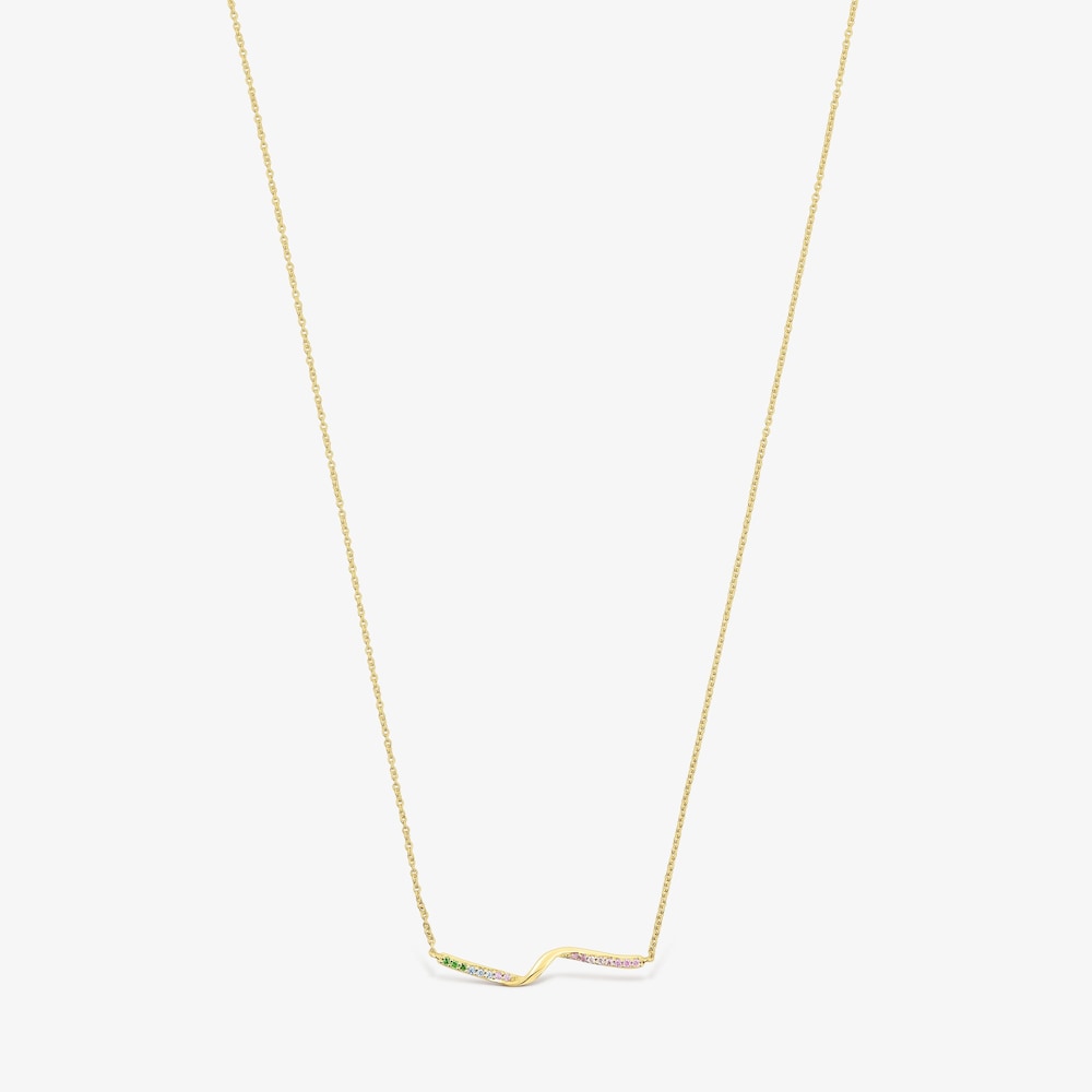 Naszyjnik ze złota z kamieniami szlachetnymi TOUS Beach