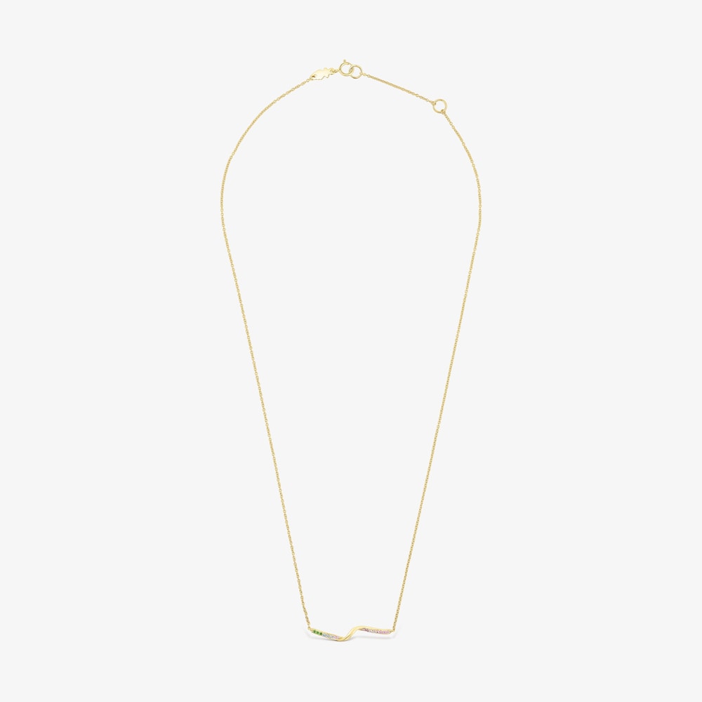 Naszyjnik ze złota z kamieniami szlachetnymi TOUS Beach