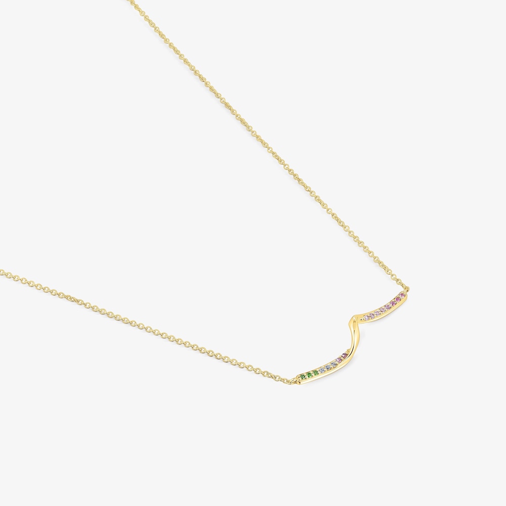 Naszyjnik ze złota z kamieniami szlachetnymi TOUS Beach