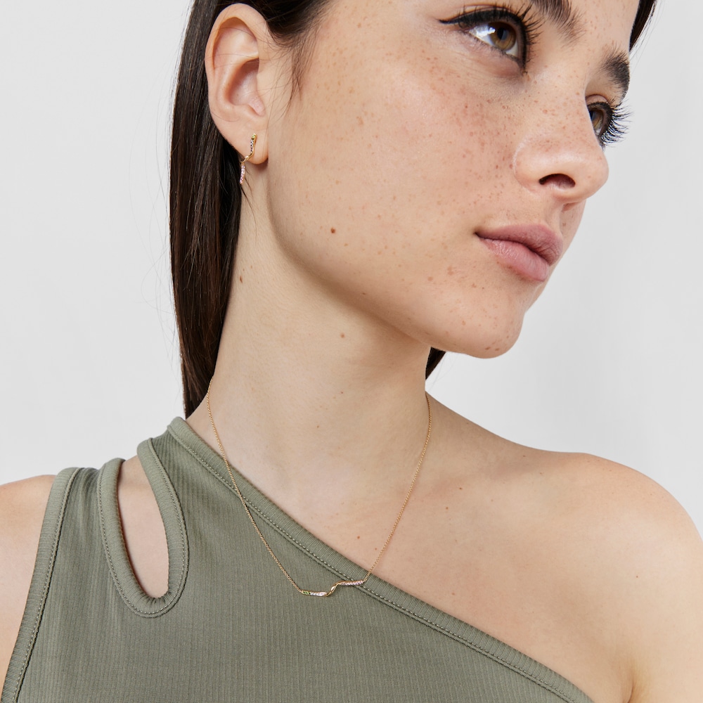 Naszyjnik ze złota z kamieniami szlachetnymi TOUS Beach