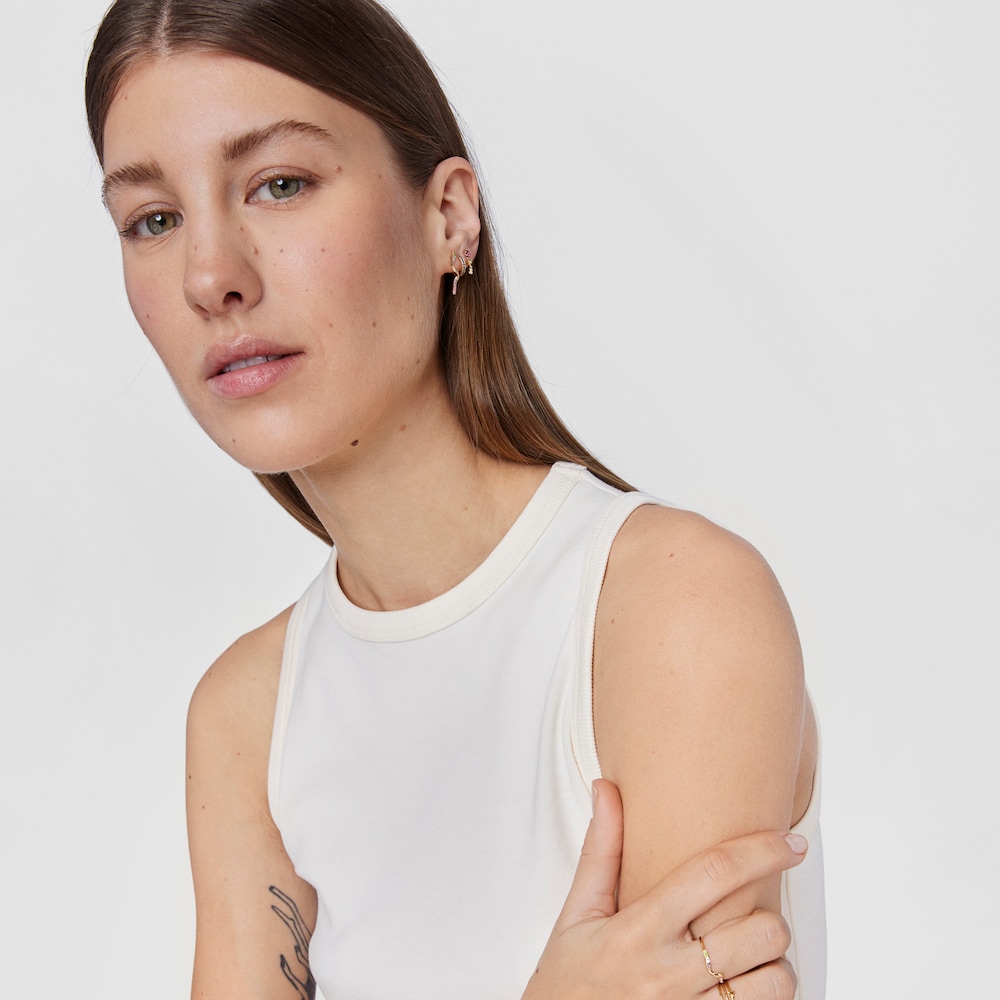 Kolczyki spirale ze złota z kamieniami szlachetnymi TOUS Beach