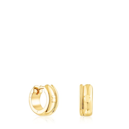 Silver vermeil TOUS Fellow Double-hoop earrings