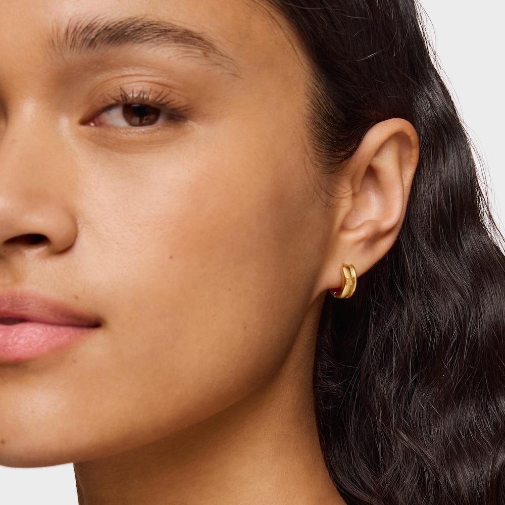 Silver vermeil TOUS Fellow Double-hoop earrings image number 3
