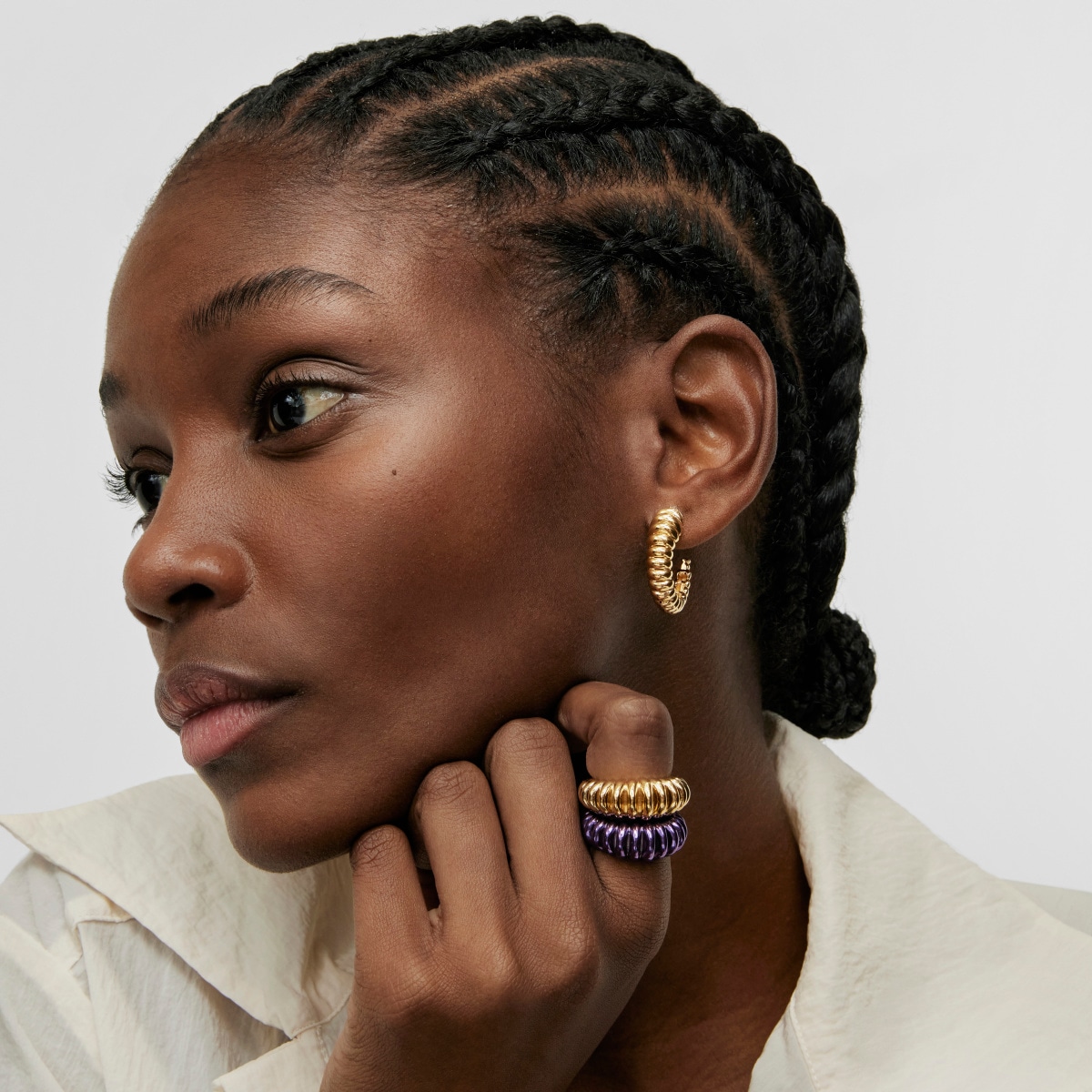 Silver vermeil Earrings Virtual Garden