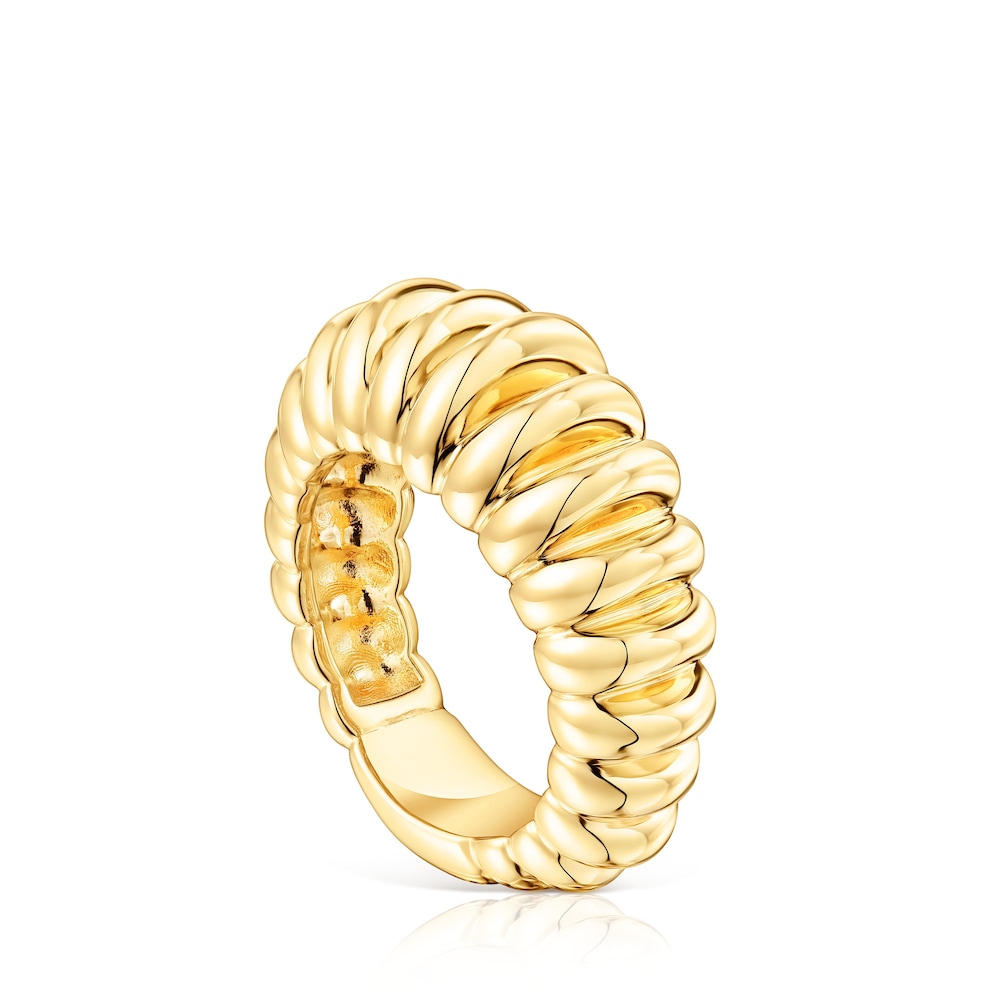 Anillo con baño de oro 18 kt sobre plata Virtual Garden Anillo con baño de oro 18 kt sobre plata Virtual Garden