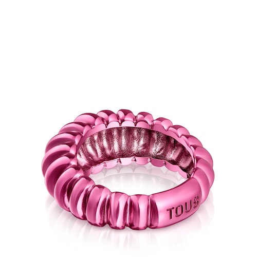 Fuchsia silver Virtual Garden Ring
