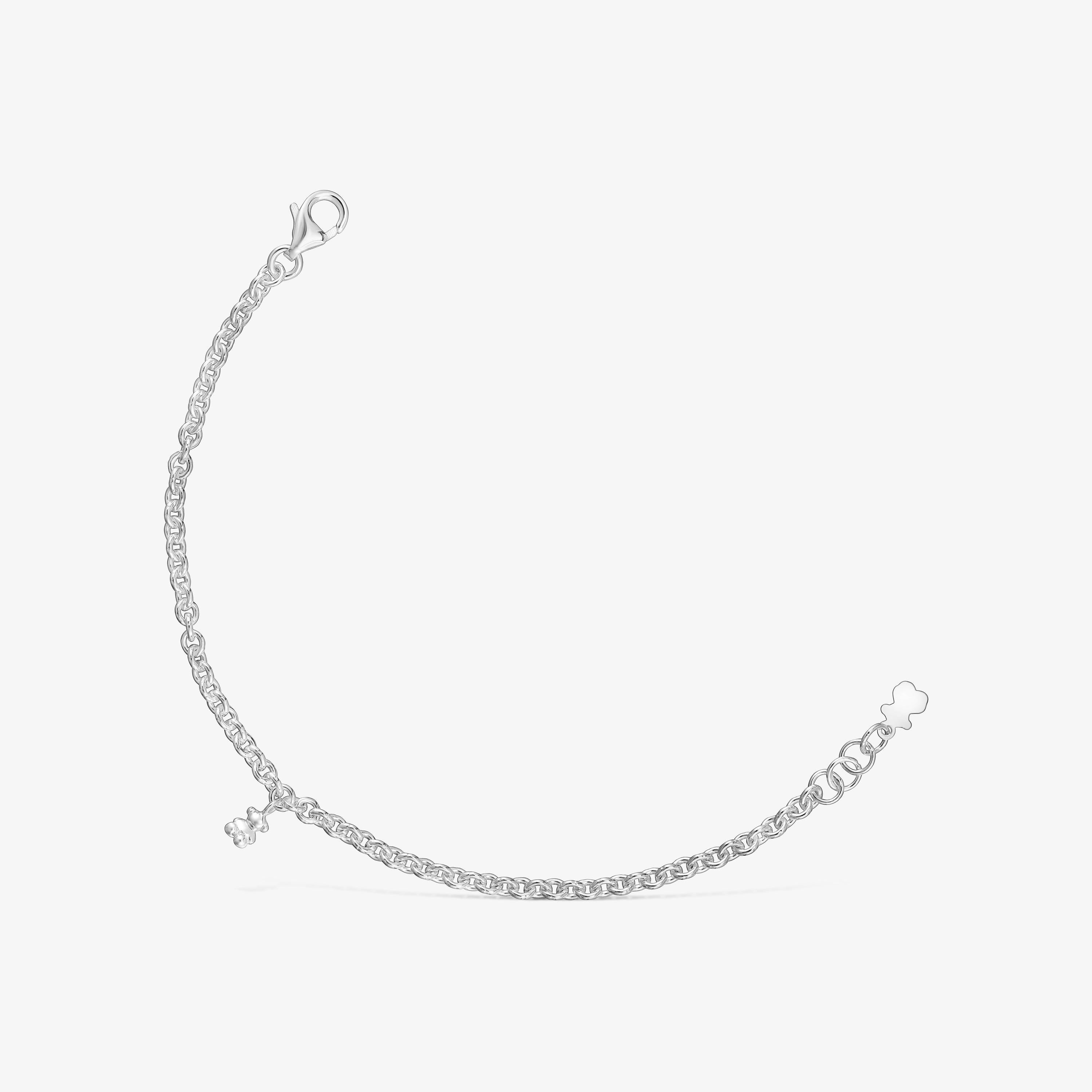 Silver chain Bracelet Bold Bear