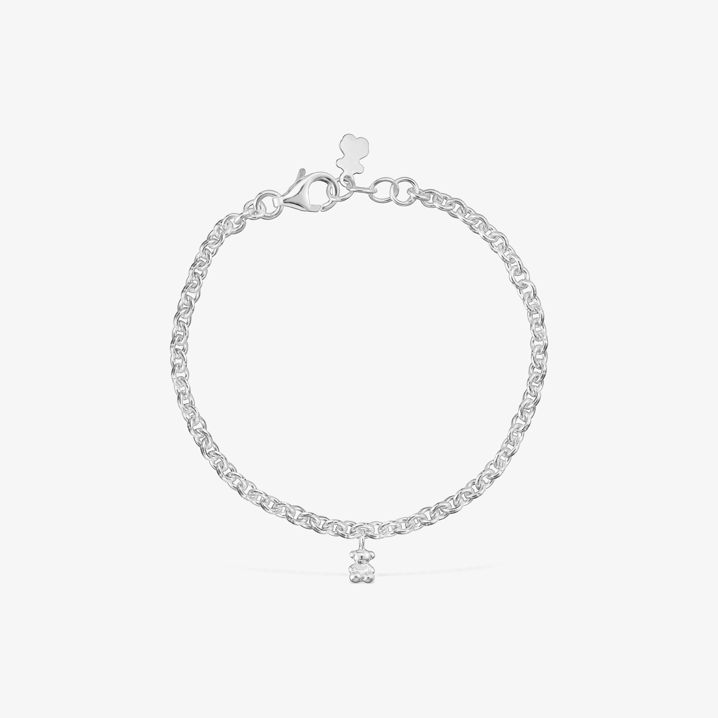 Silver chain Bracelet Bold Bear