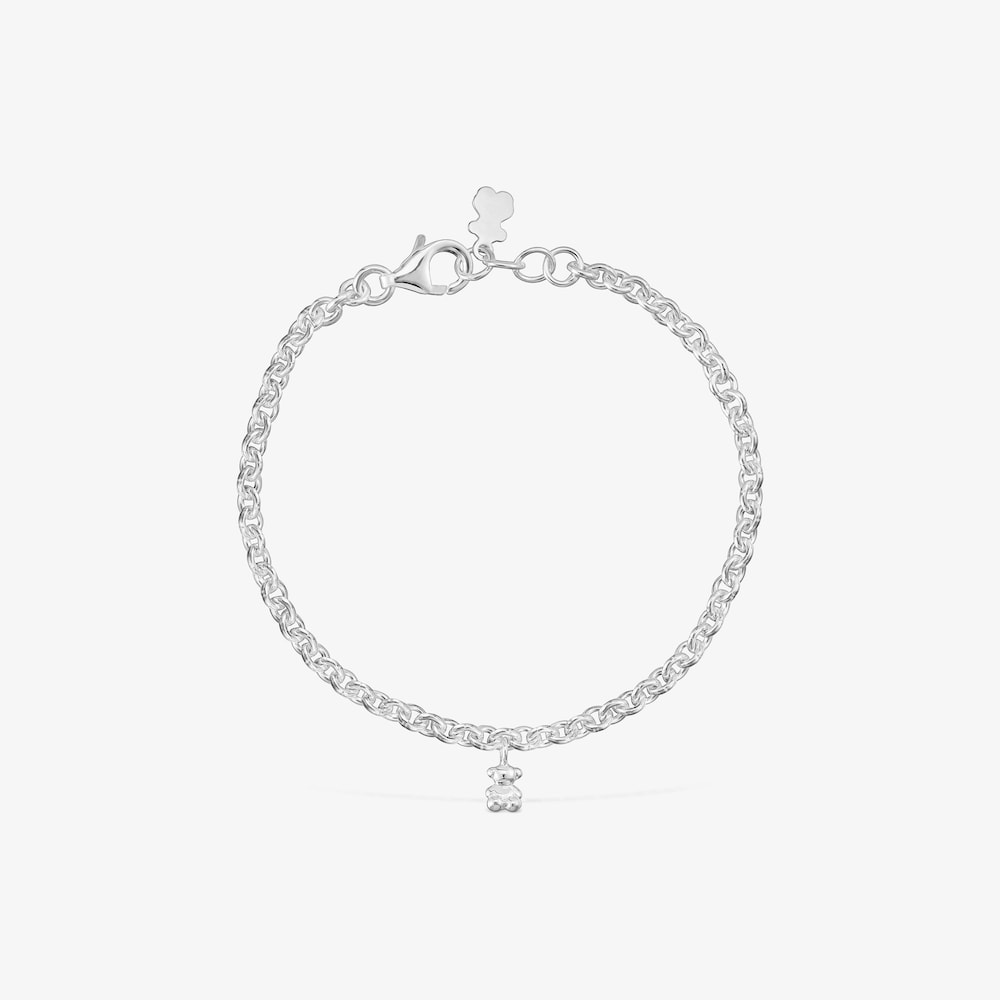 Srebrna bransoletka Bold Bear z łańcuszka