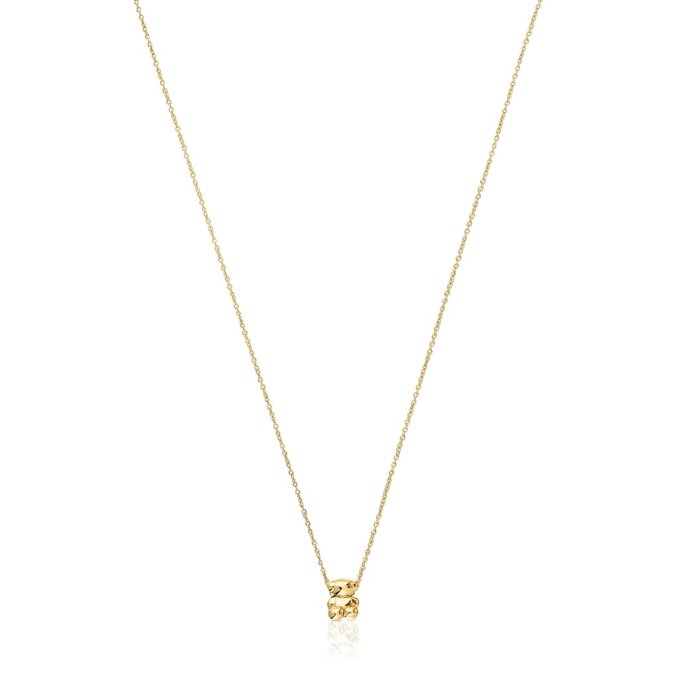 Collar de oro y motivo oso Bold Bear Collar de oro y motivo oso Bold Bear