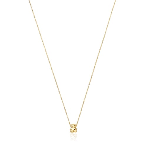 Collar de oro y motivo oso Bold Bear
