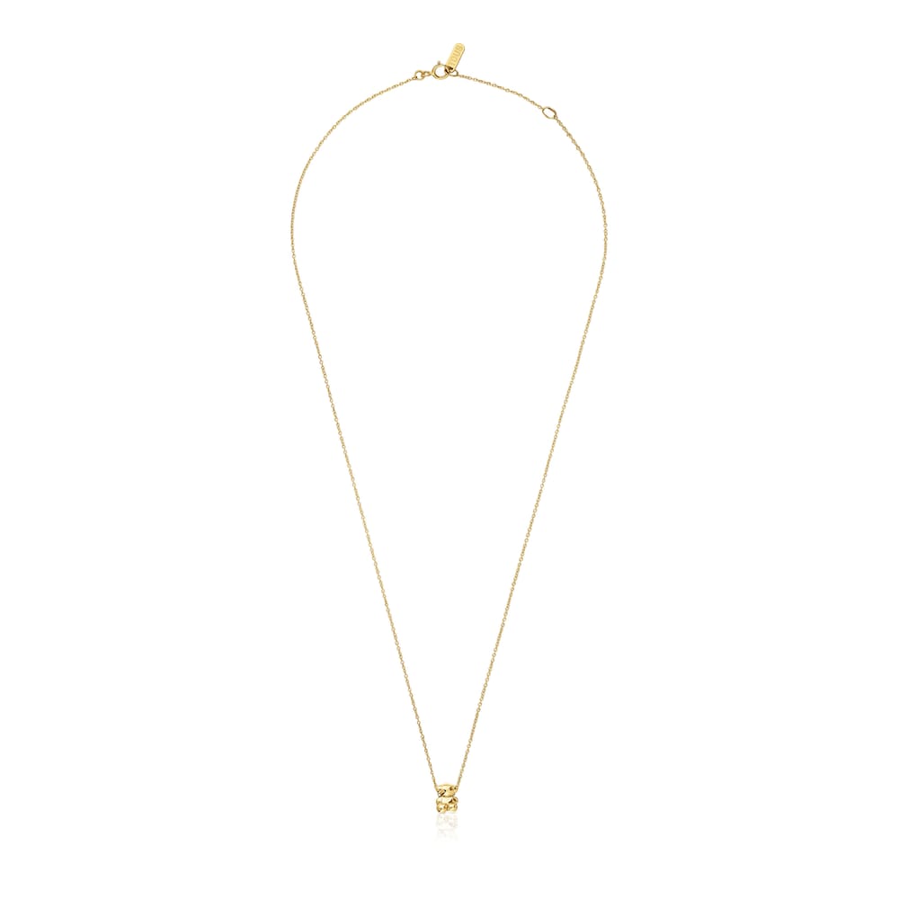Collar de oro y motivo oso Bold Bear Collar de oro y motivo oso Bold Bear