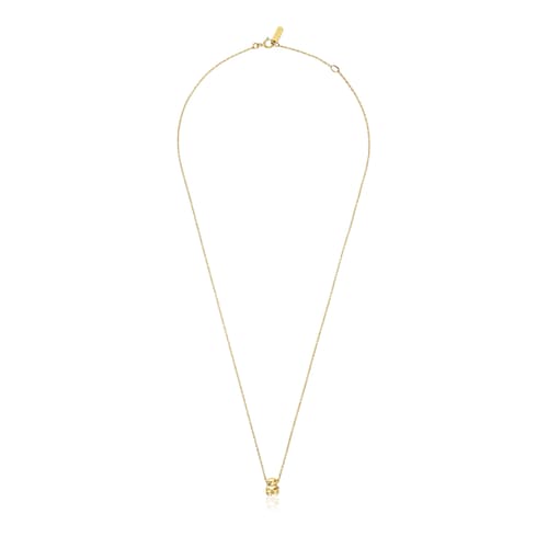Collar de oro y motivo oso Bold Bear